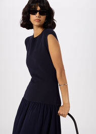 Knitted 2in1 Bubble Hem Dress