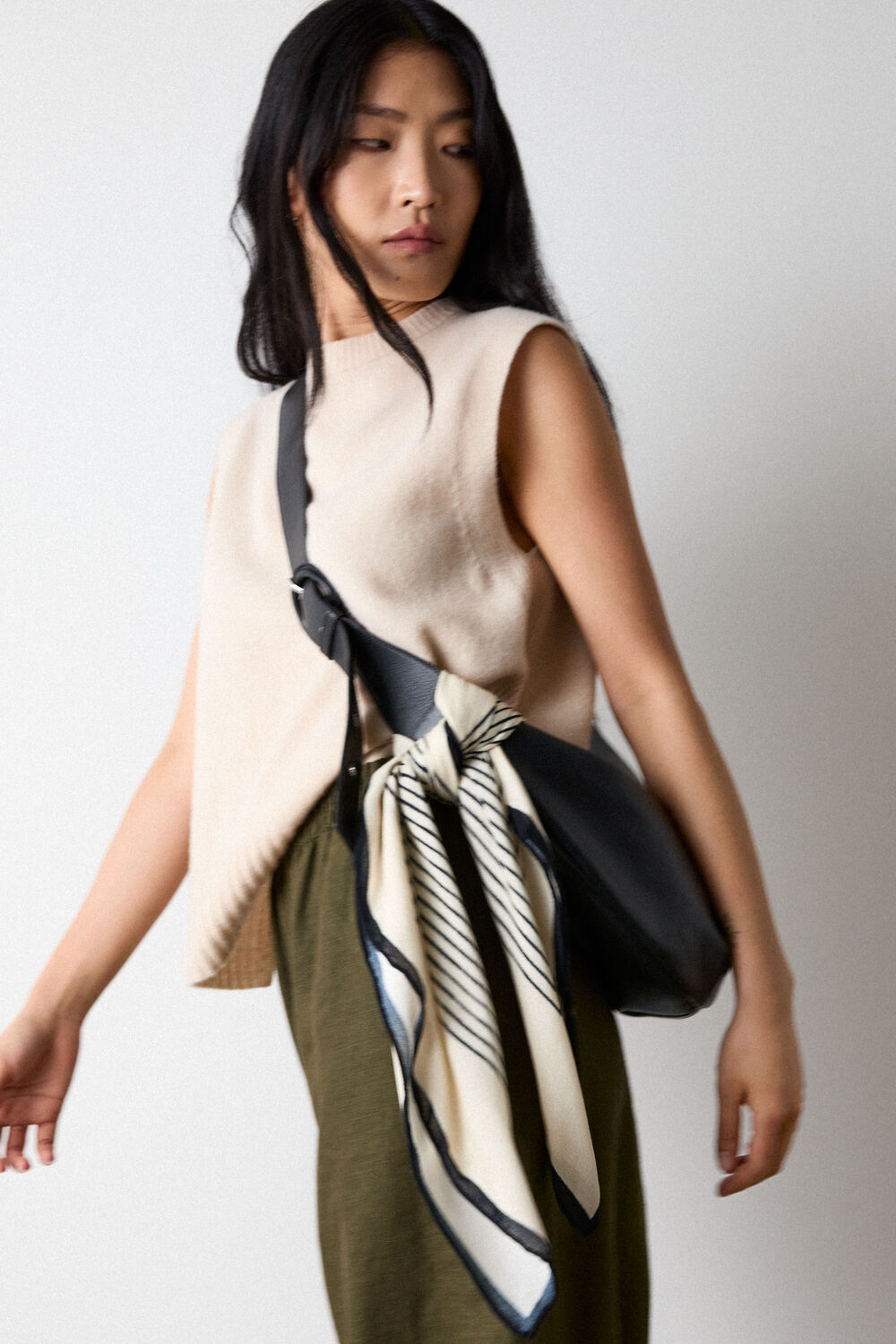 Ivory Wool Sleeveless Tank