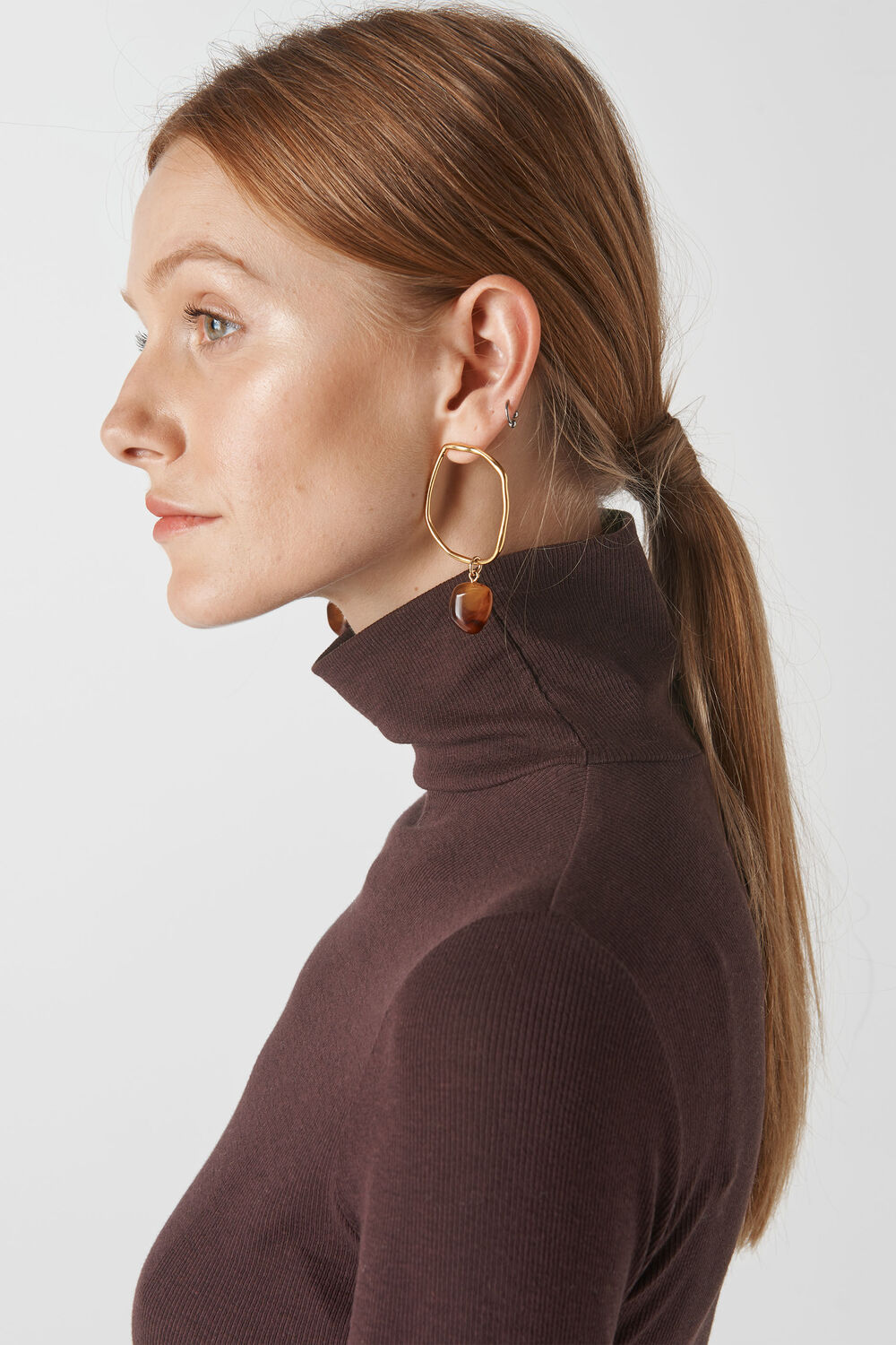 Essential Polo Neck Brown