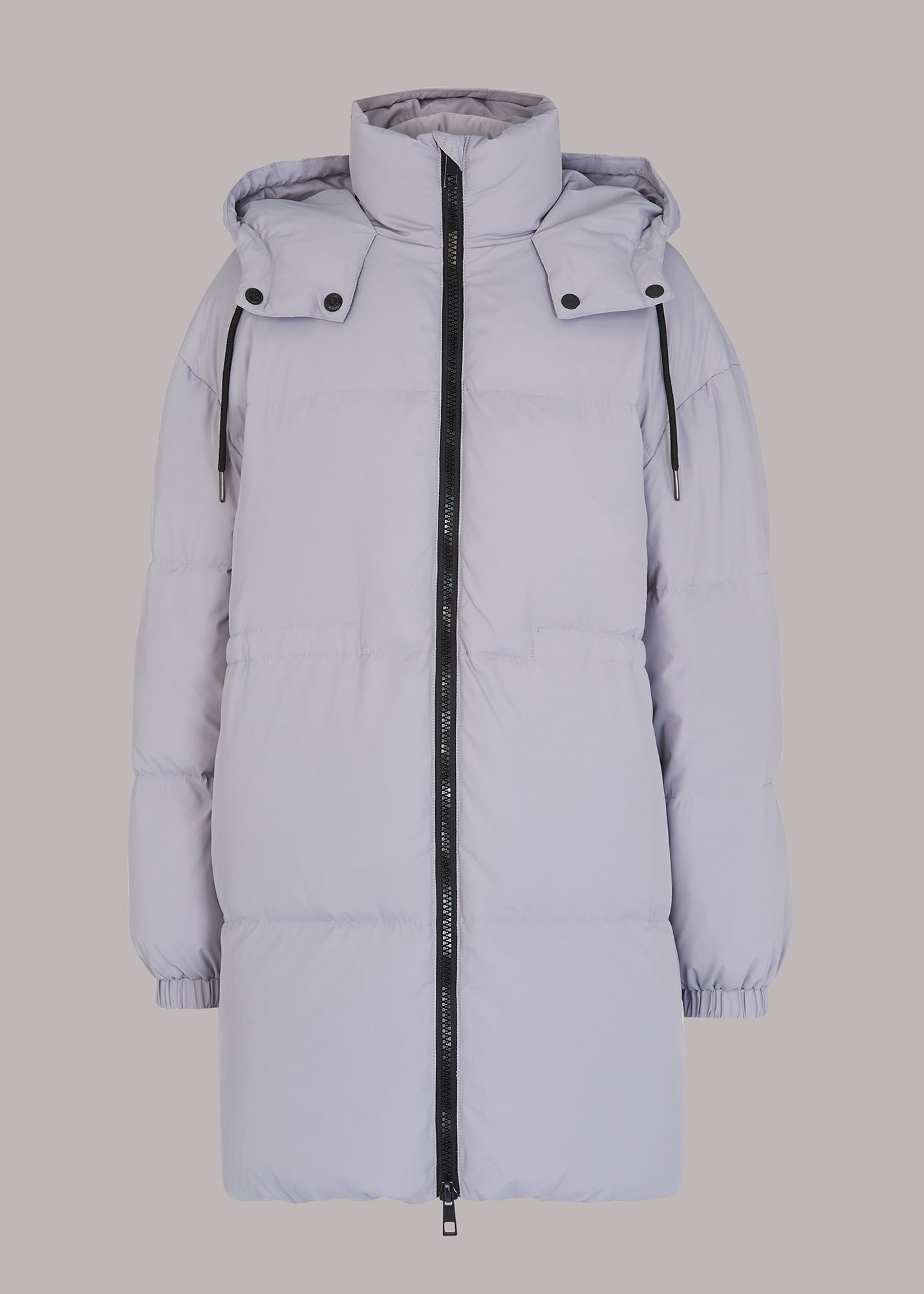 whistles hooded long puffer jacket