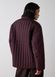Button Through Quilted Coat