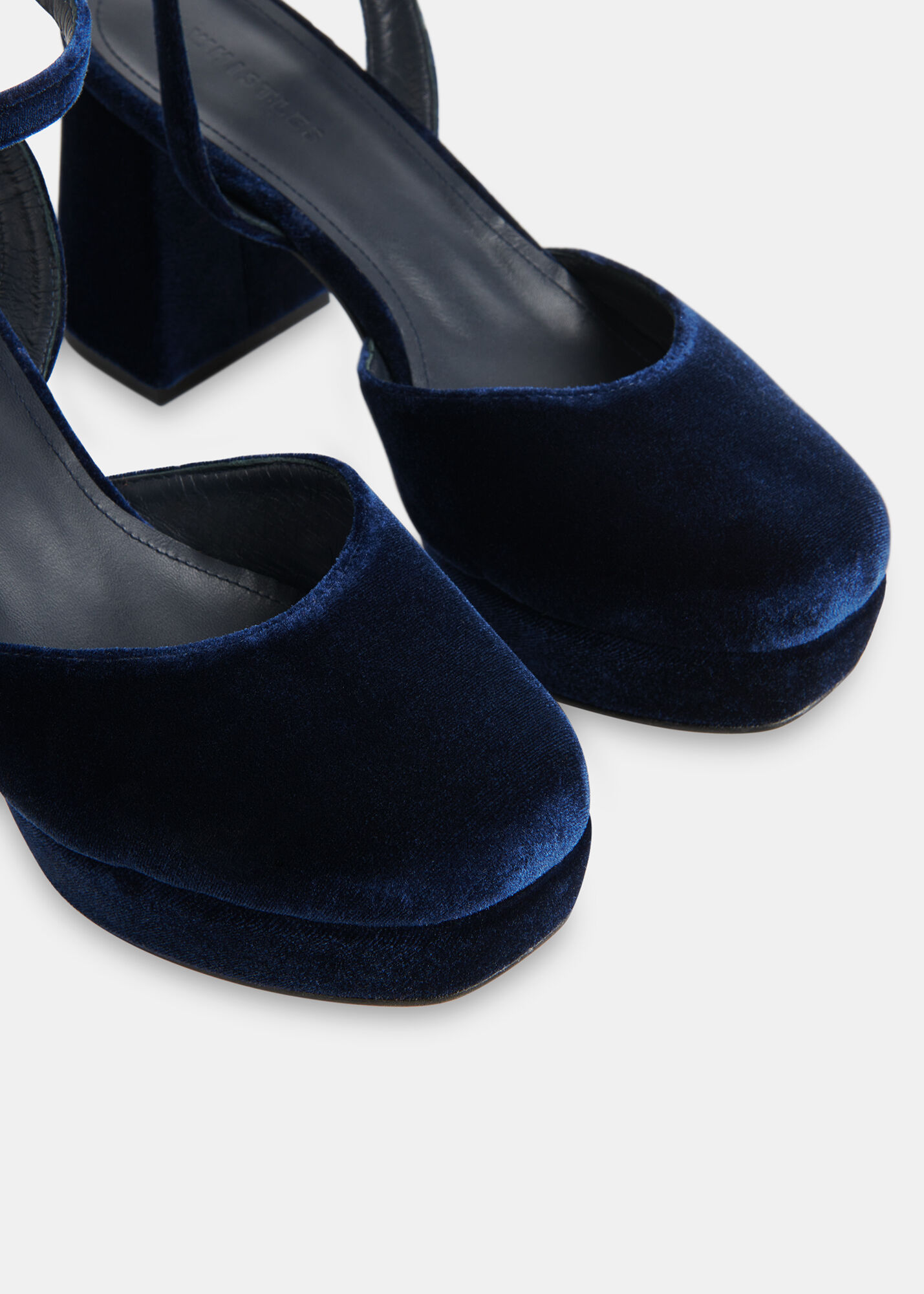 Navy sale platform shoes