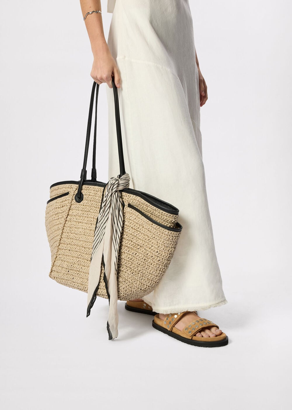 Zoelle Straw Tote Bag