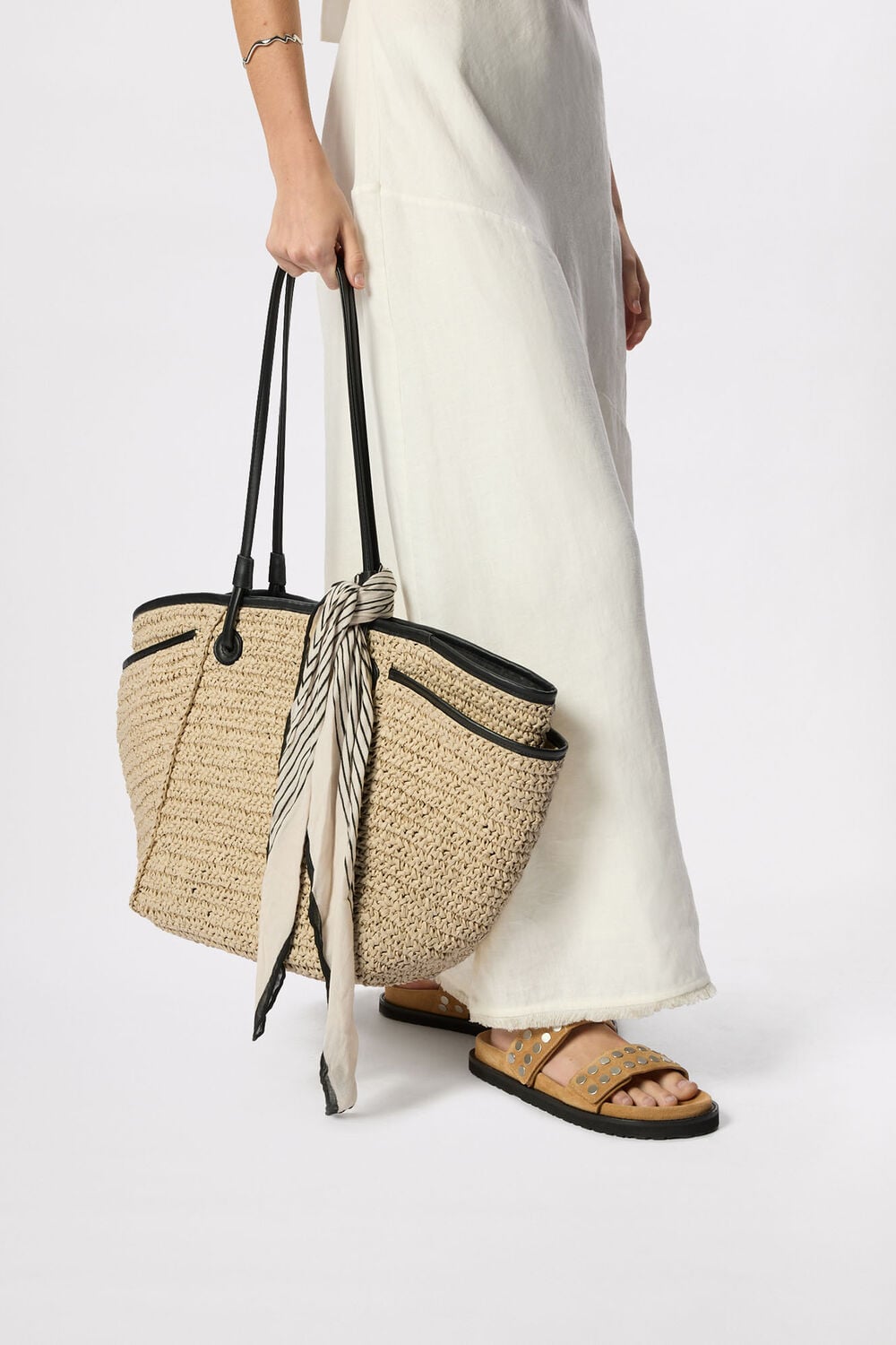 Zoelle Straw Tote Bag
