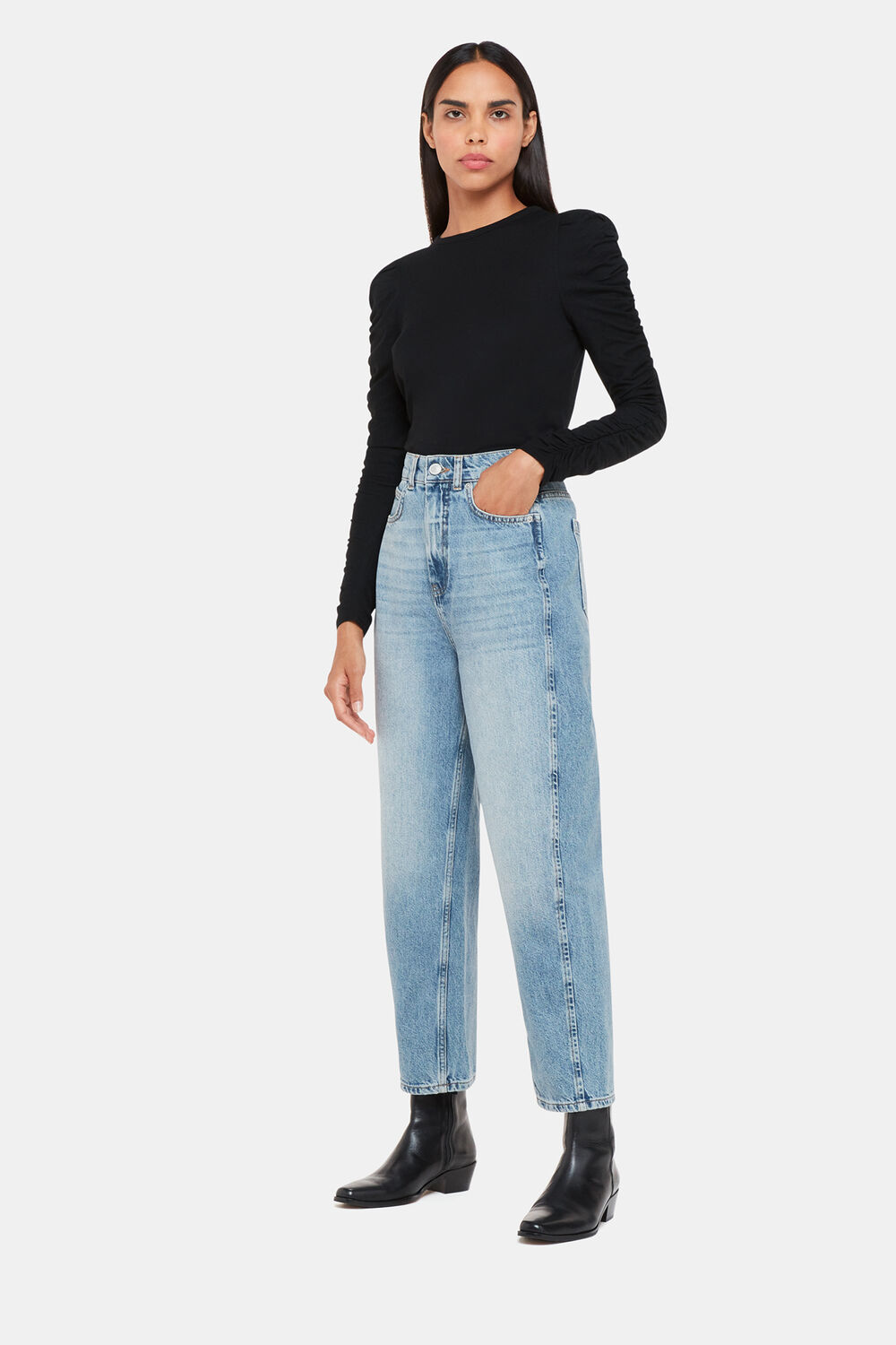 Ruched Sleeve Top