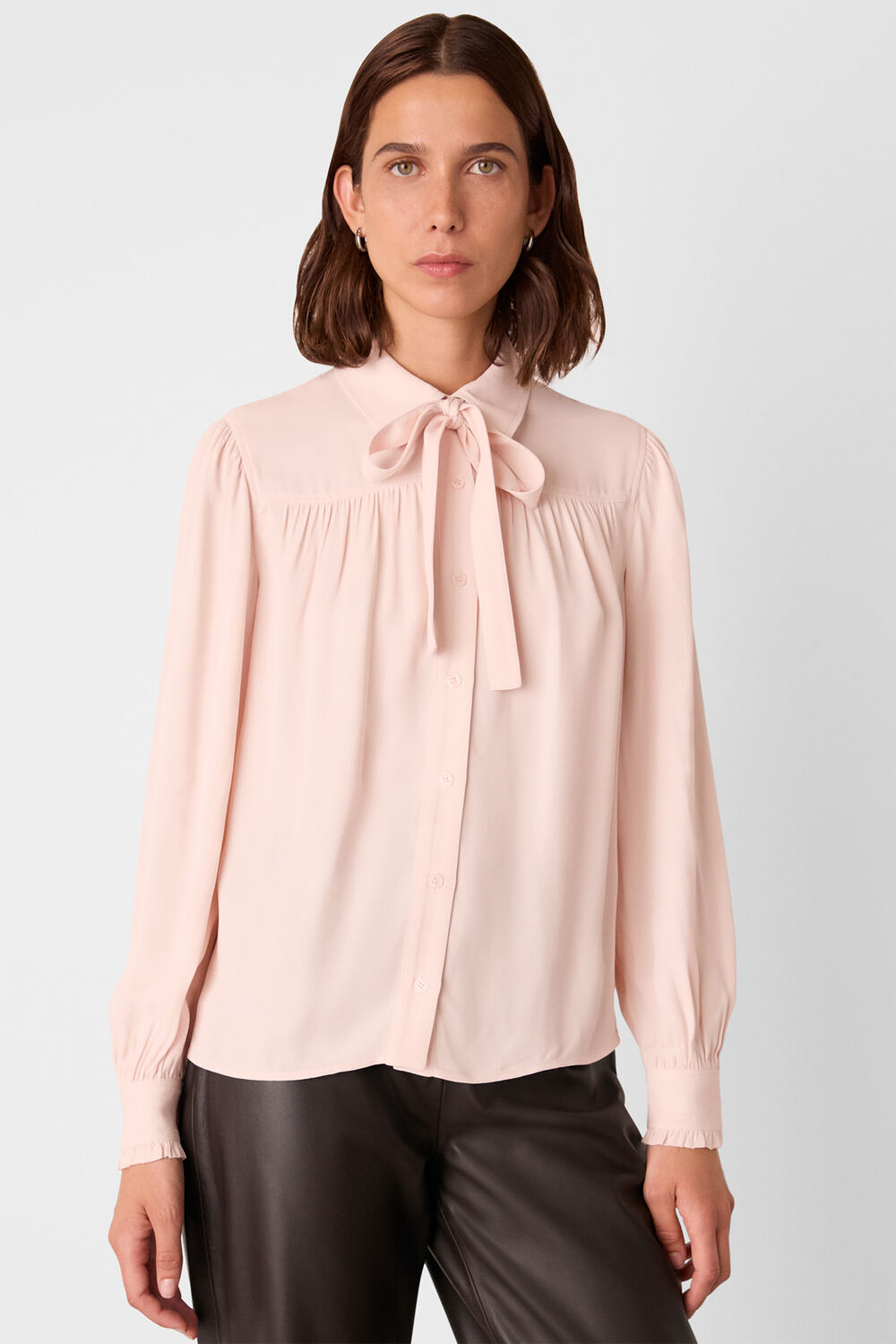 Tie Detail Crepe Blouse
