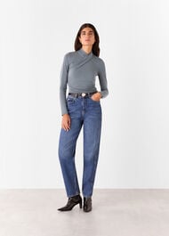 Drape Neck Jersey Top