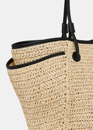 Zoelle Straw Tote Bag