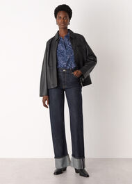 Abstract Marks Collared Shirt