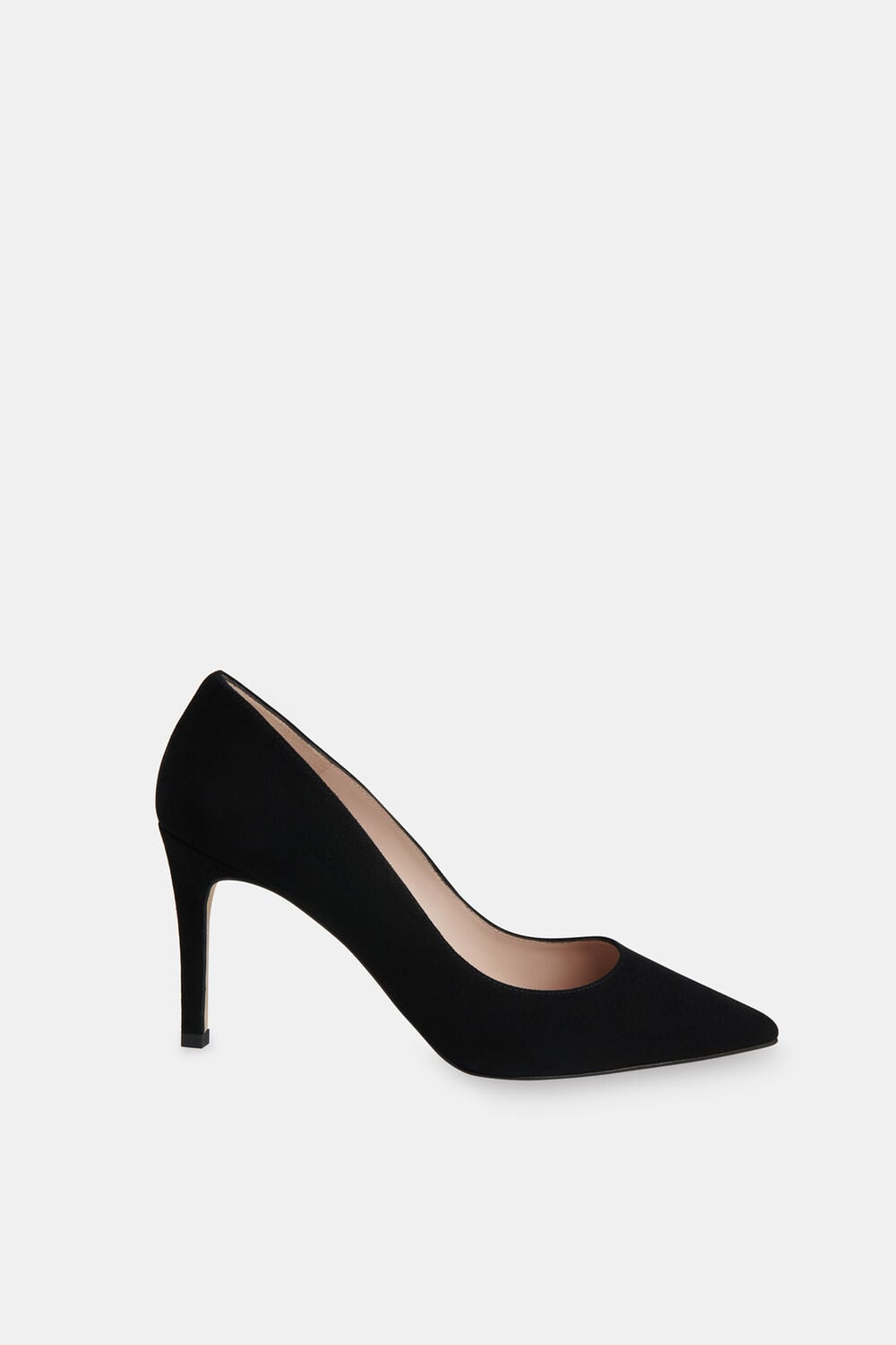 Black Corie Suede Heeled Pump