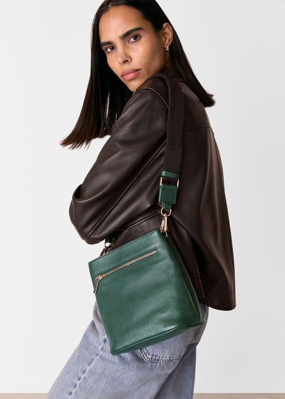 Dark Green Dion Bucket Bag