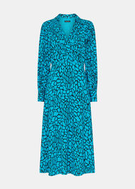 Terrazzo Print Midi Dress
