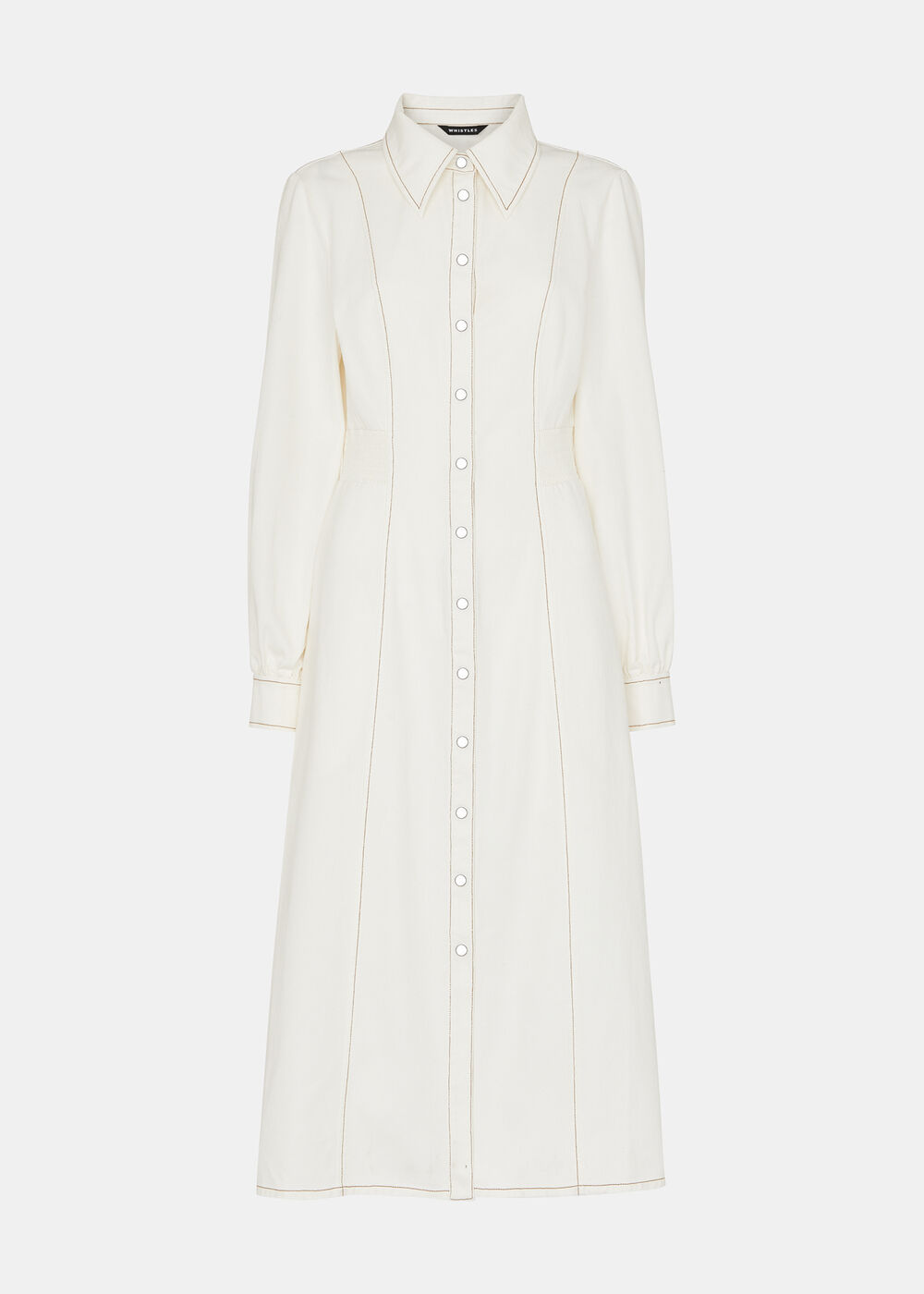 Petite Harlowe Denim Midi Dress