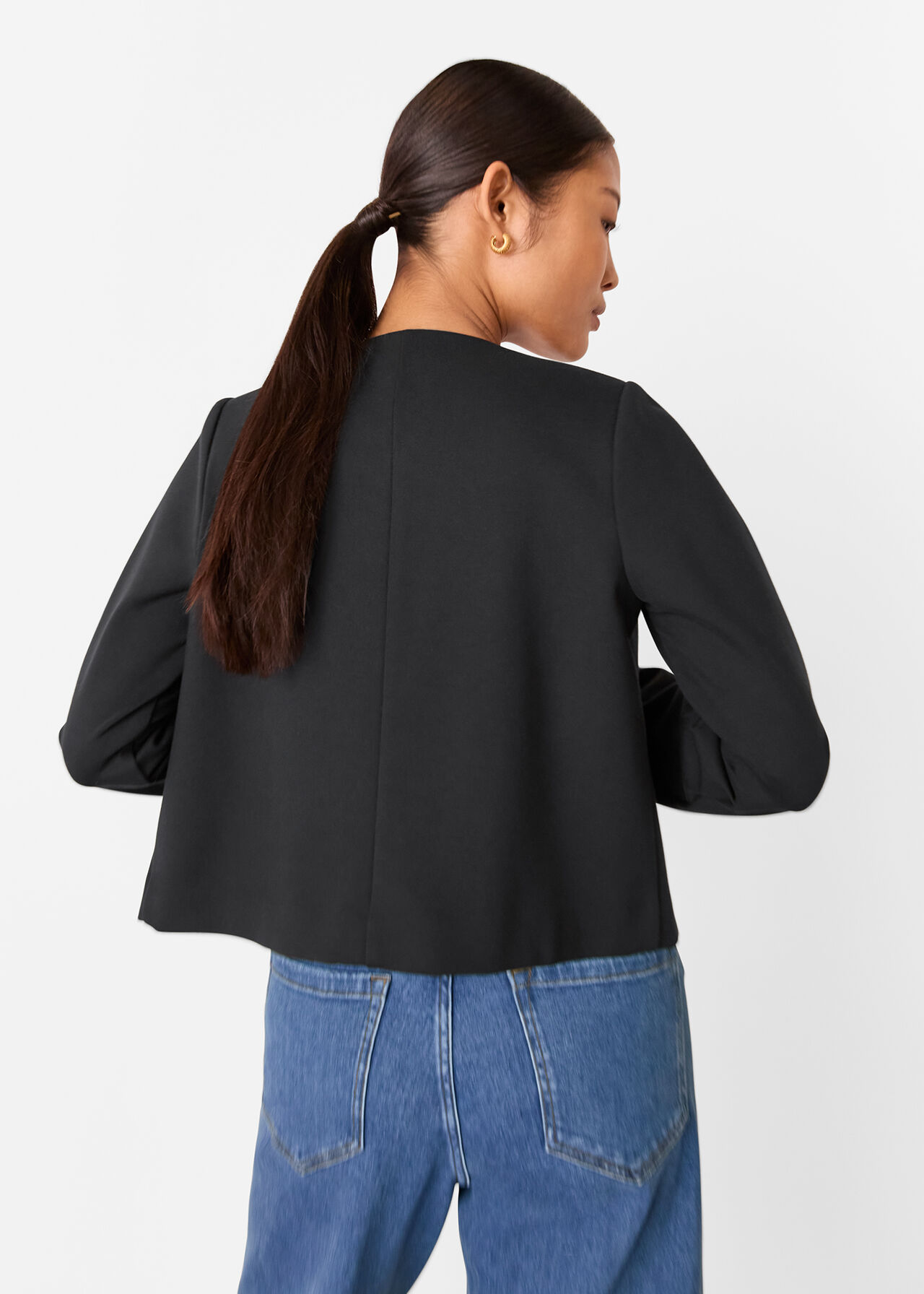 Petite Anne Ponte Button Jacket