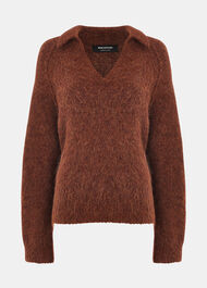 Alpaca Collar Neck Knit