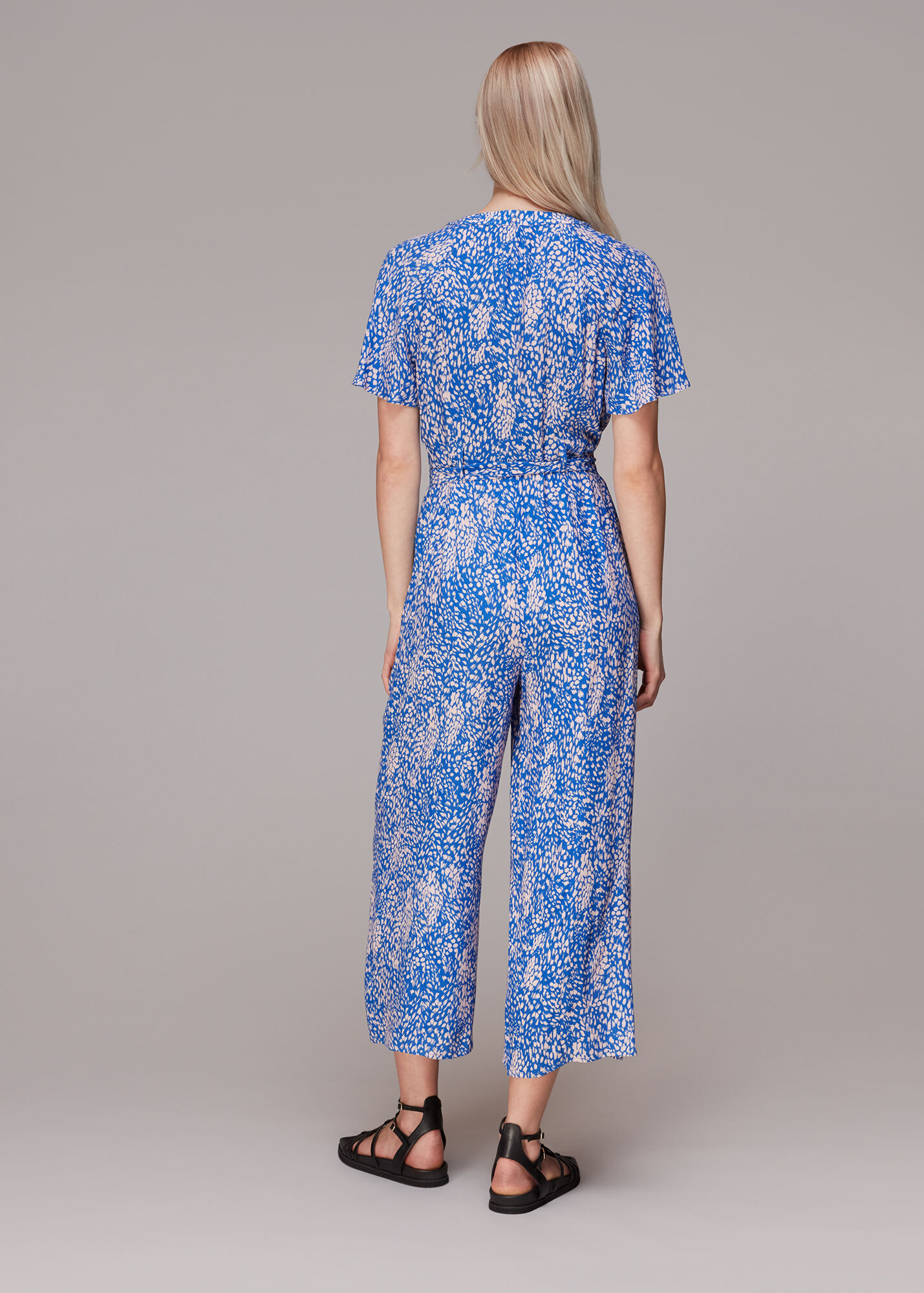 Blue/Multi Lively Animal Jemma Jumpsuit WHISTLES