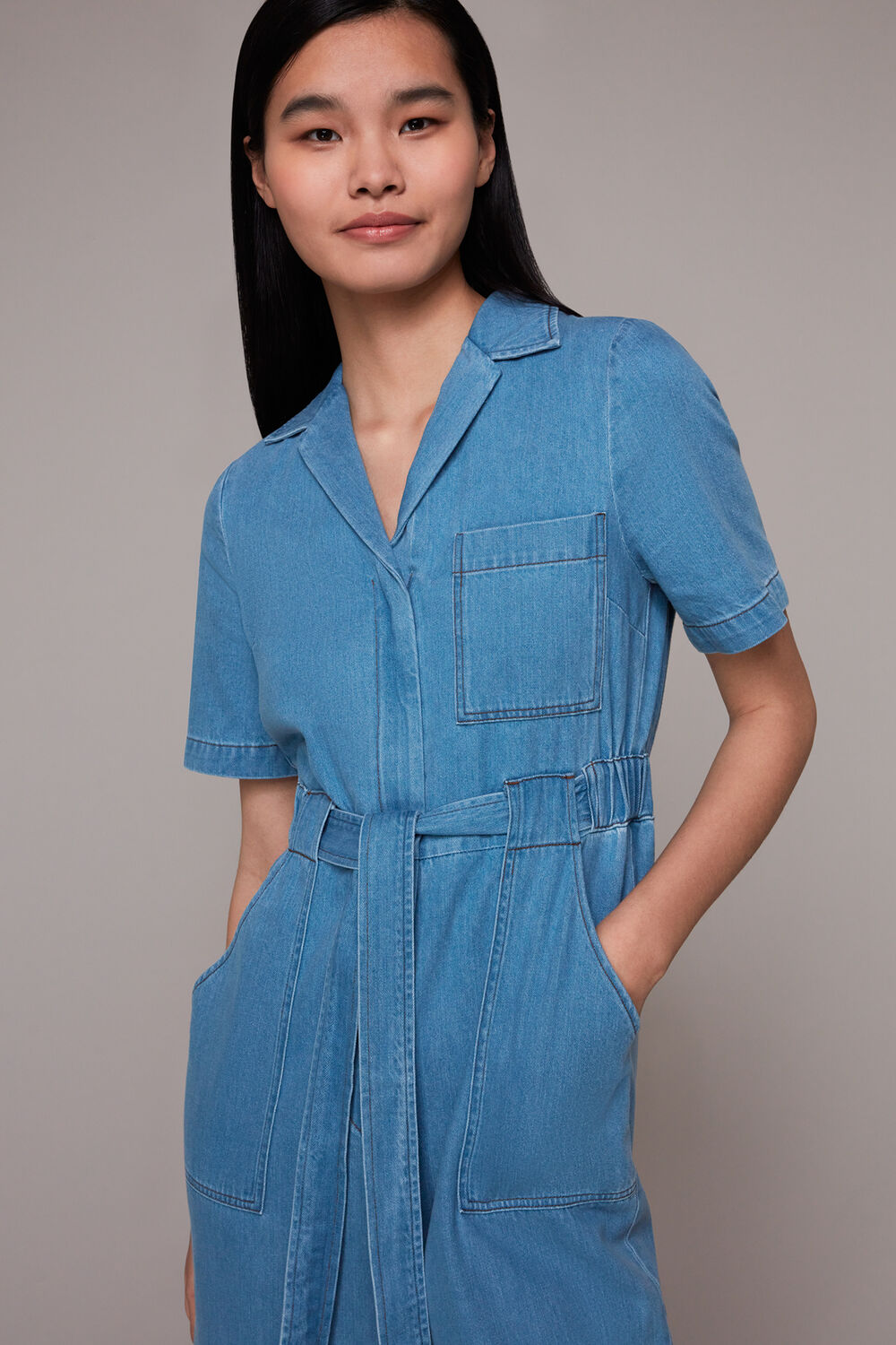 Ciara Denim Jumpsuit