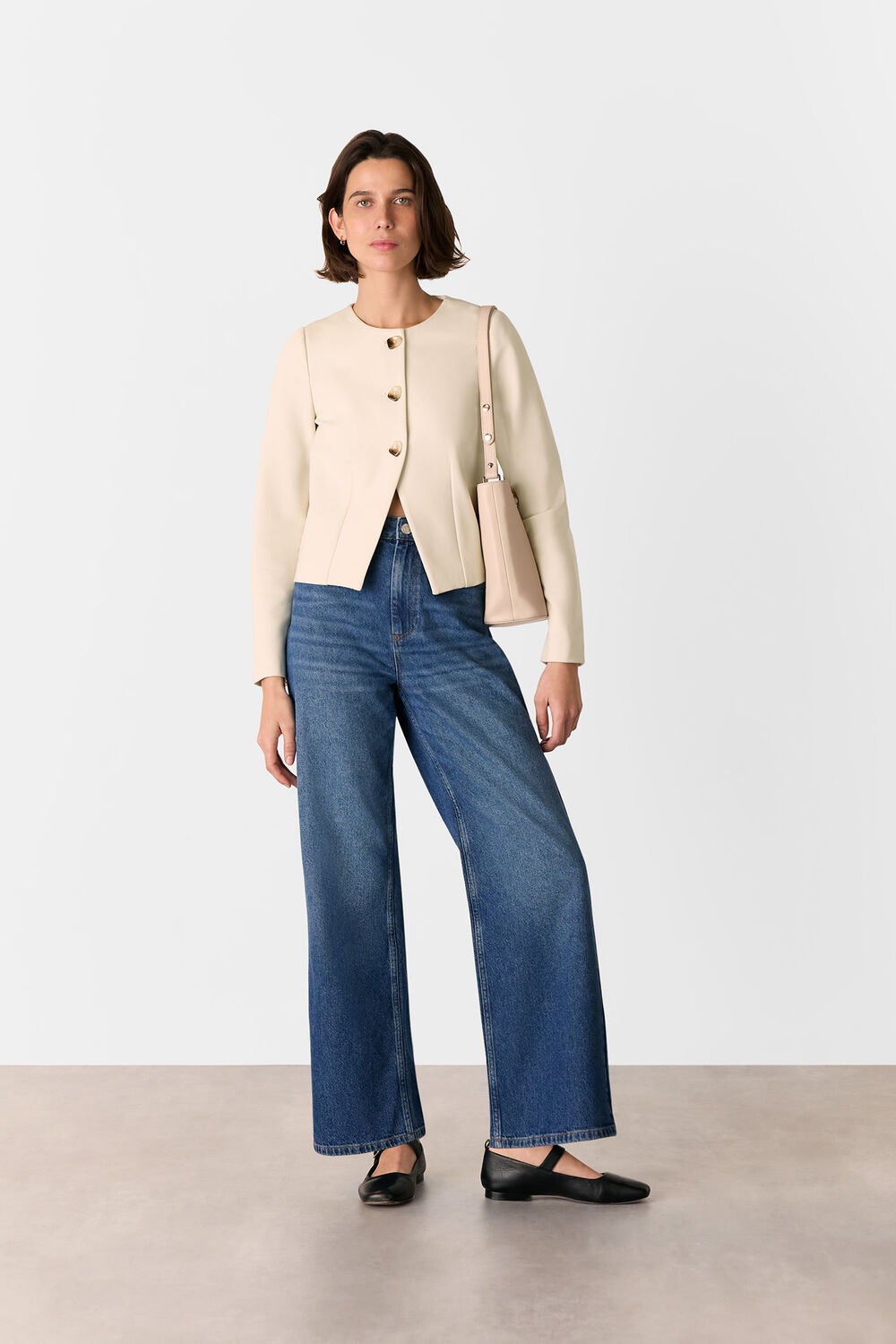 Anne Ponte Button Jacket
