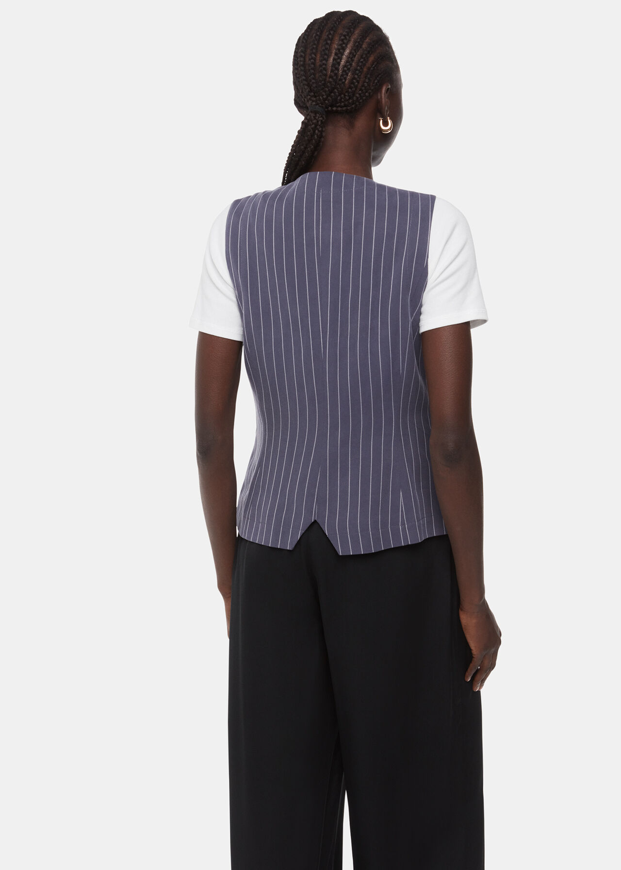 Navy Lottie Pinstripe Coord