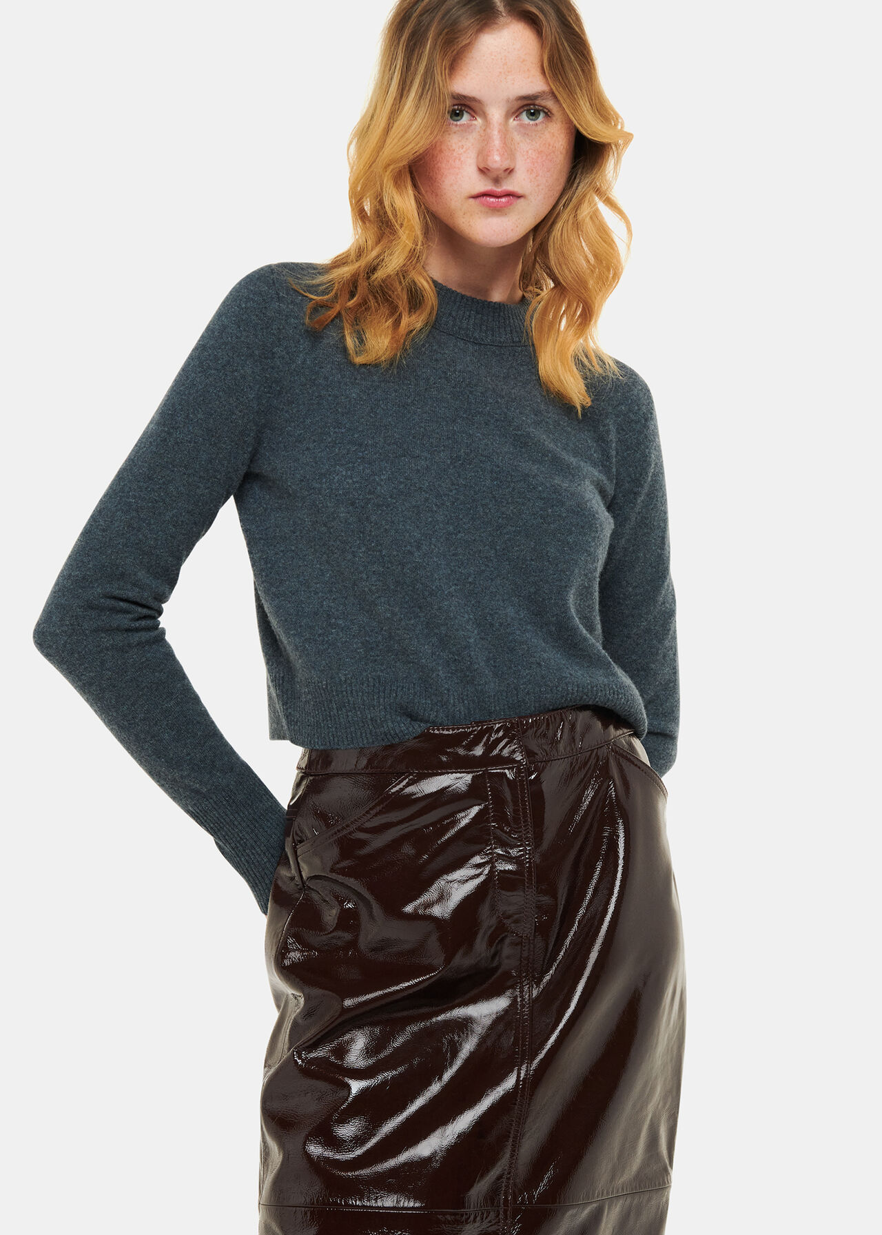 Rachel Patent Leather Skirt