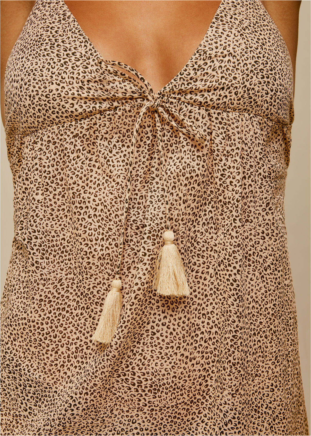 Mini Leopard Beach Maxi Dress Leopard Print