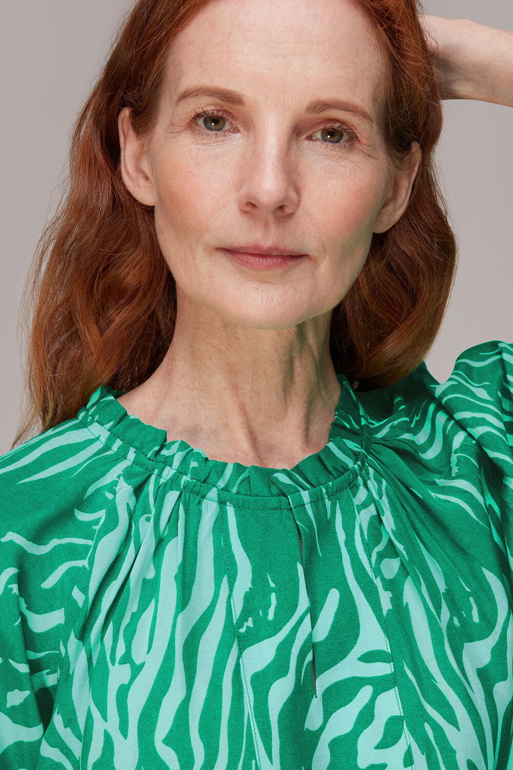 Tiger Print Blouse