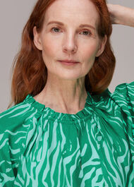 Tiger Print Blouse