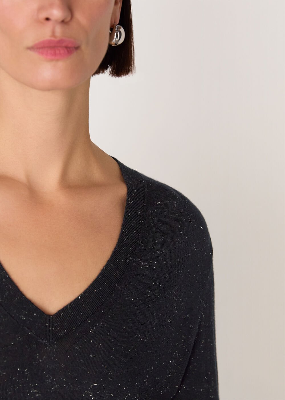 Annie Sparkle V Neck Knit