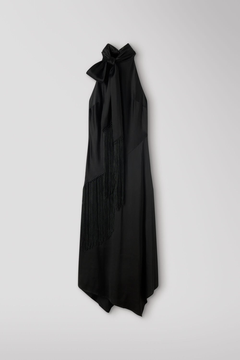 Fringed Scarf Detail Dress