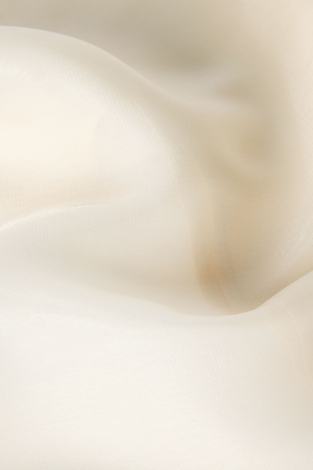 Ivory Organza Column Midi Skirt