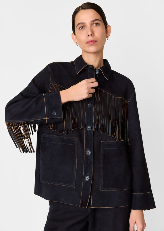 Blue Suede Western Jacket