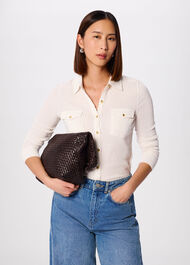 Textured Detail Jersey Shirt