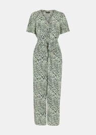 Diagonal Leopard Jumpsuit