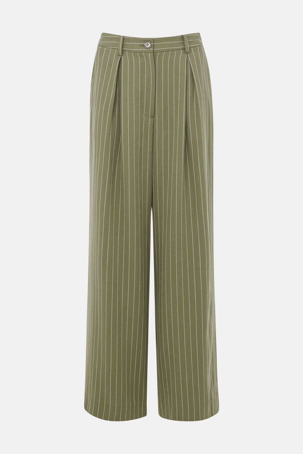Khaki Lottie Pinstripe Trouser