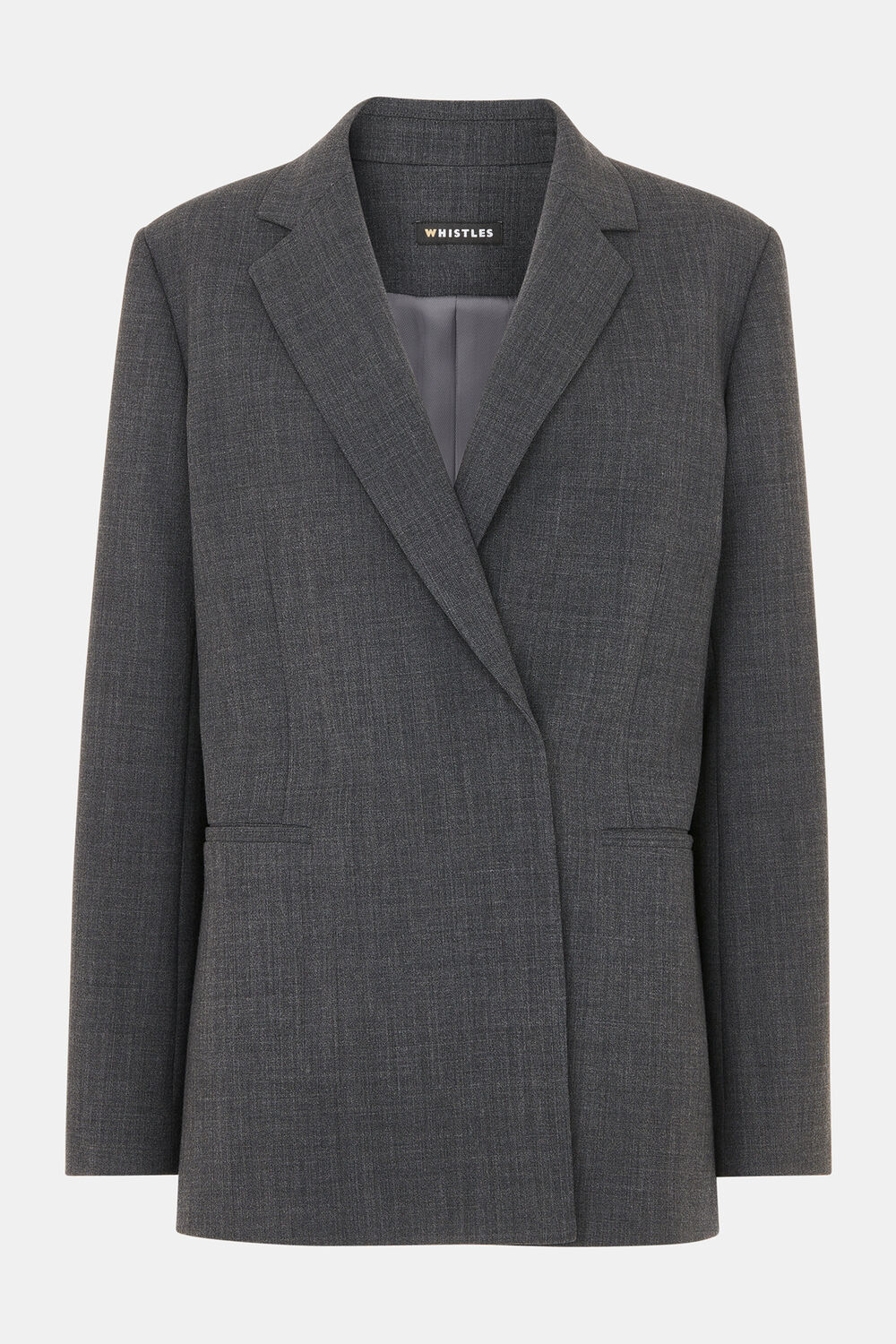 Grey Marl Natalie Wool Blend Blazer