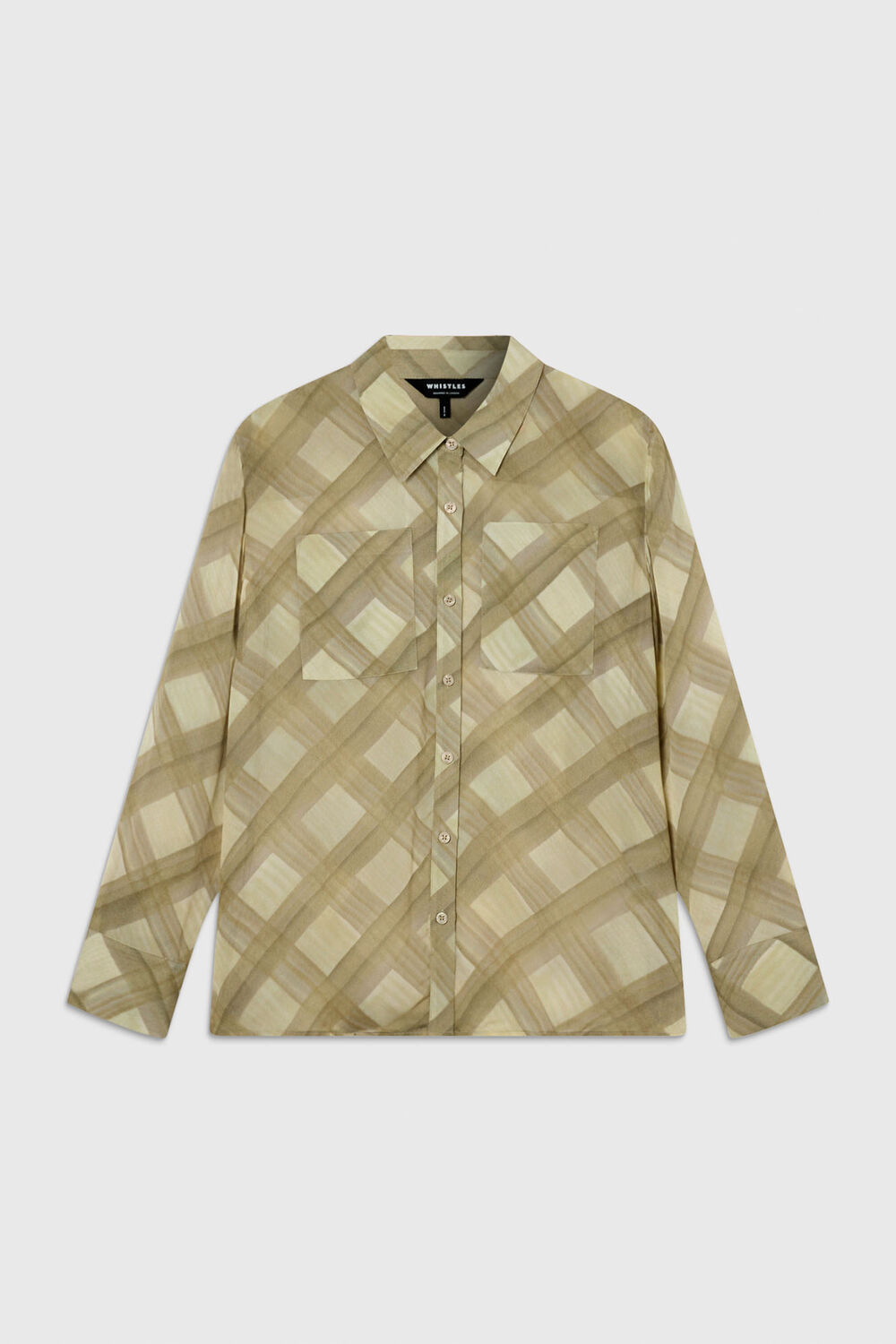 Green Check Sheer Shirt