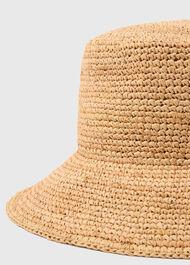 Structured Straw Bucket Hat