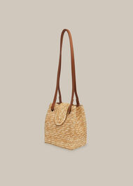 Winslow Straw Shoulder Bag Neutral