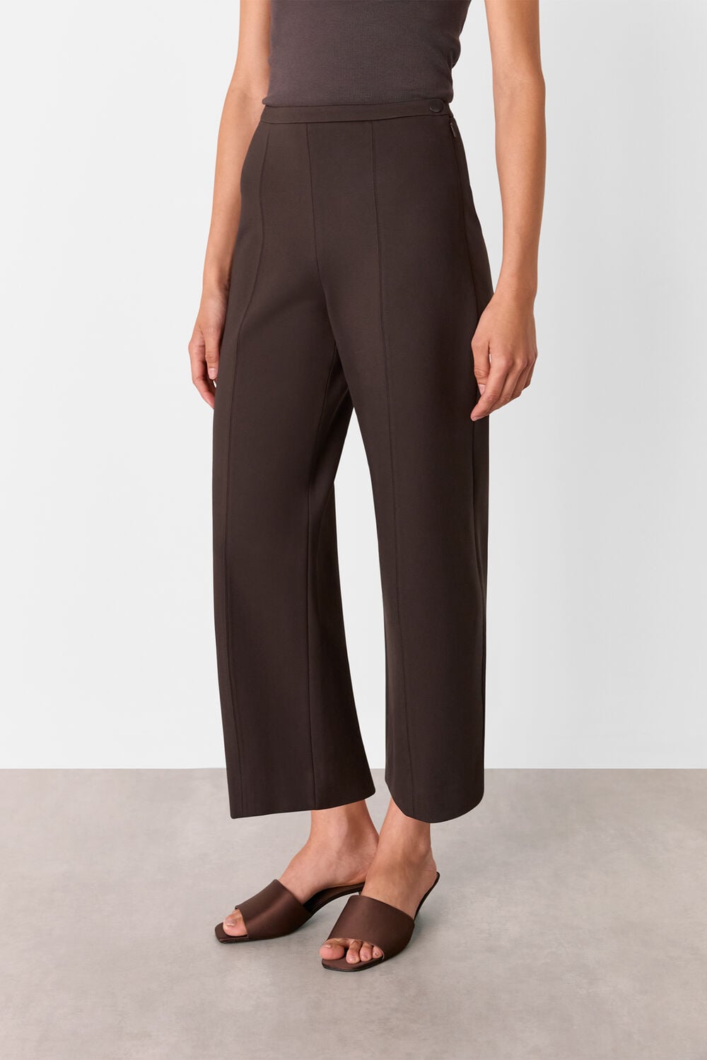 Brown Camilla Wide Leg Trouser