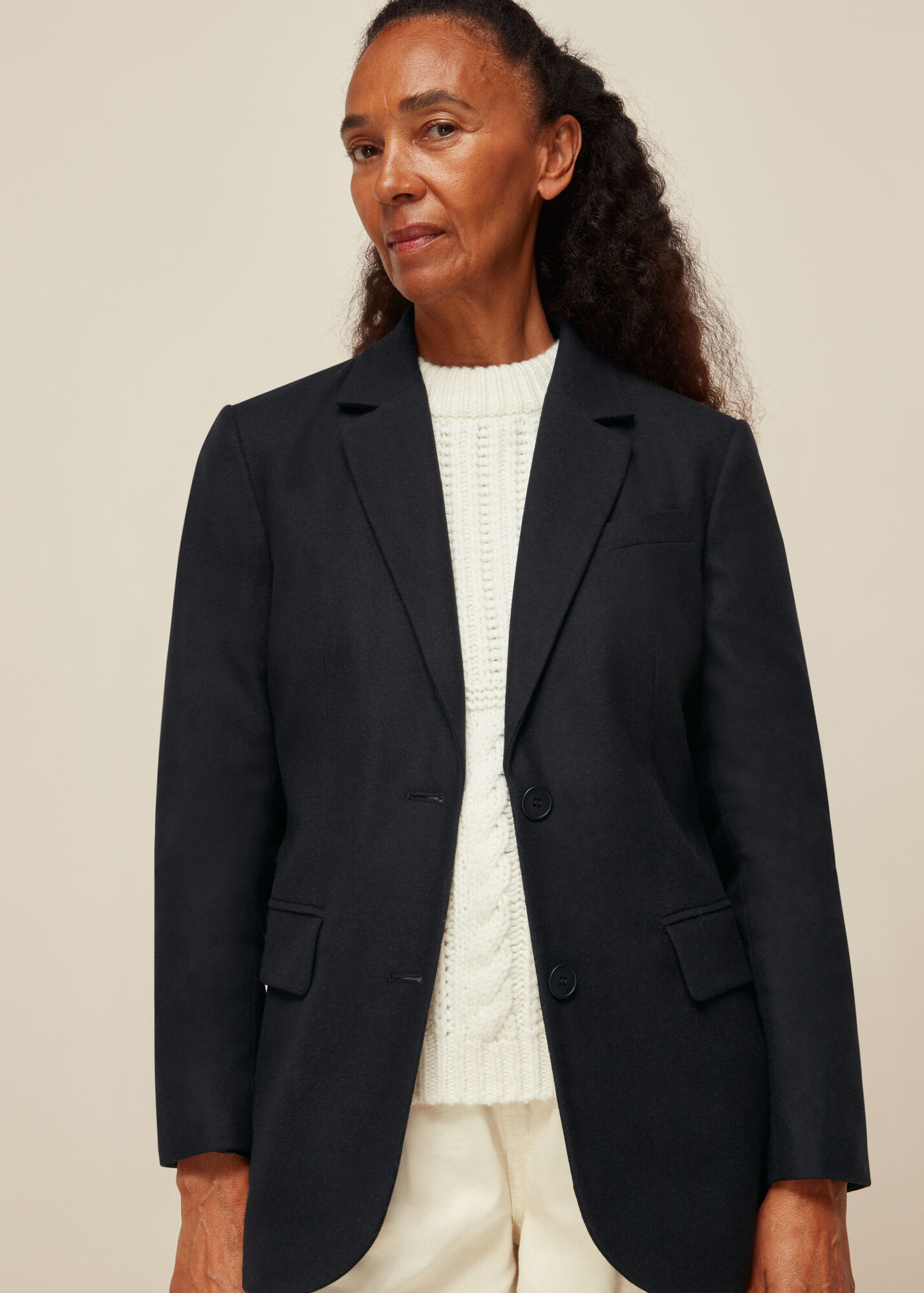 Navy Statement Blazer WHISTLES