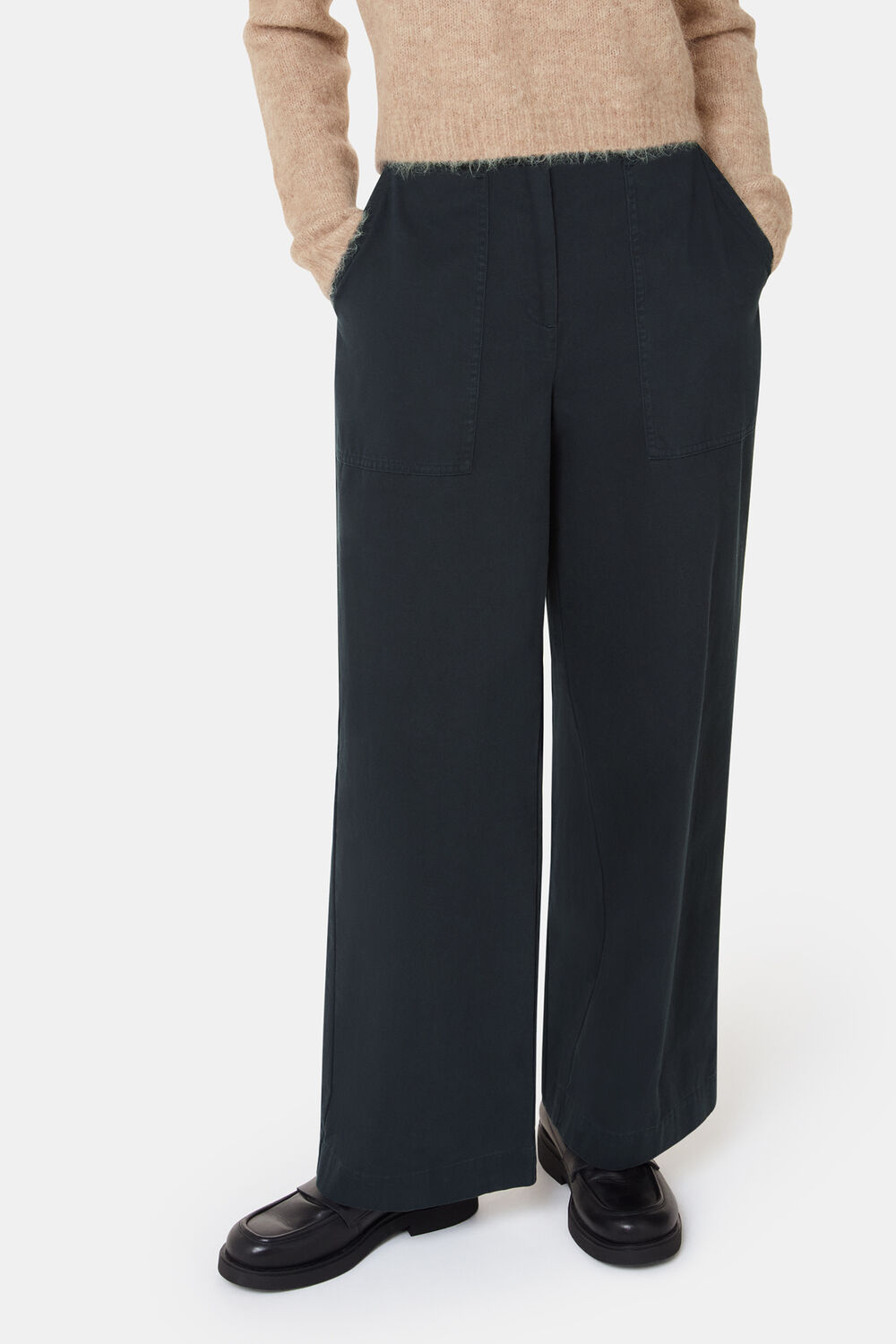 Washed Black Ruth Relaxed Leg Trouser