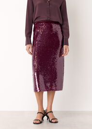 Sequin Midi Skirt