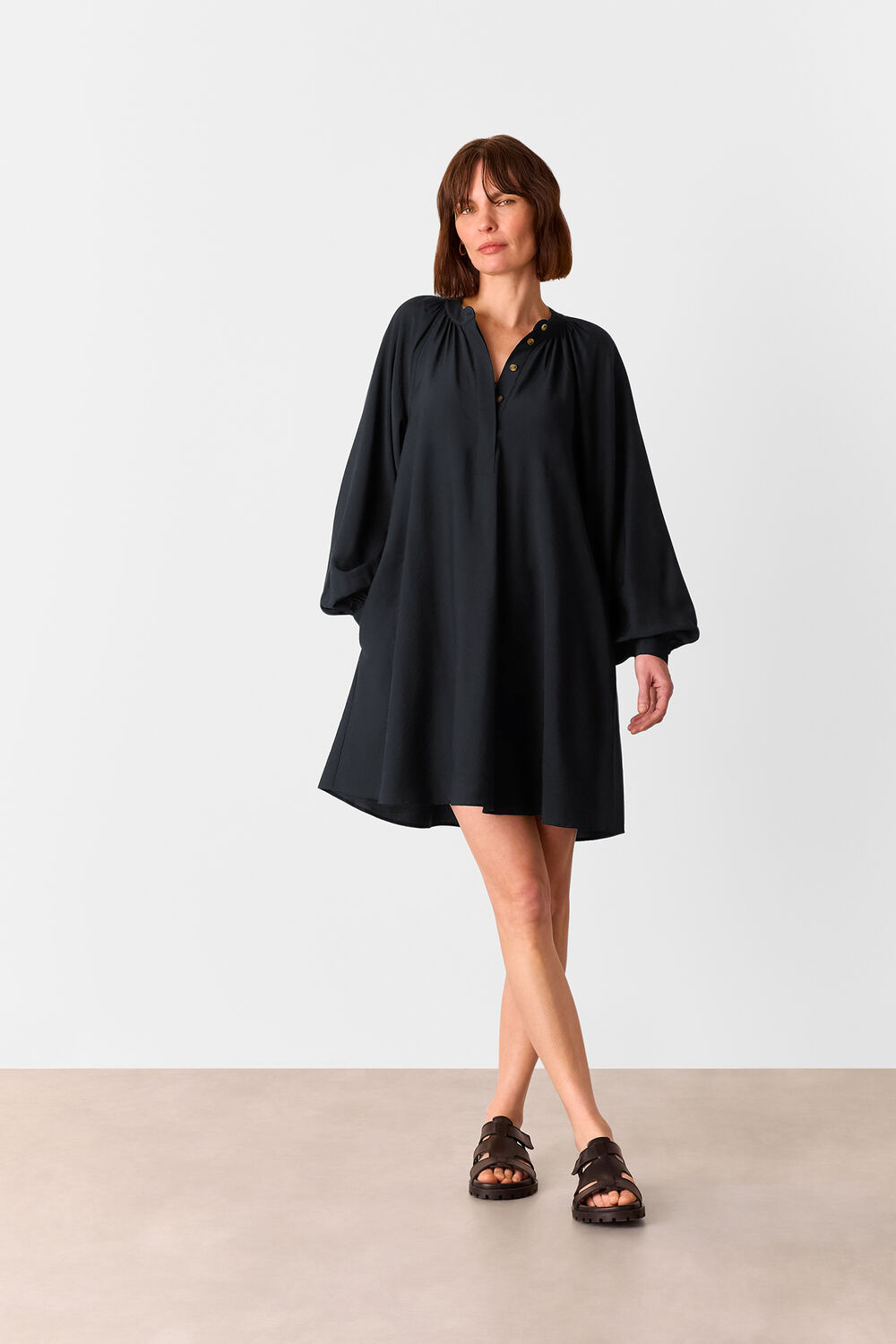 Full Volume Gathered Dress