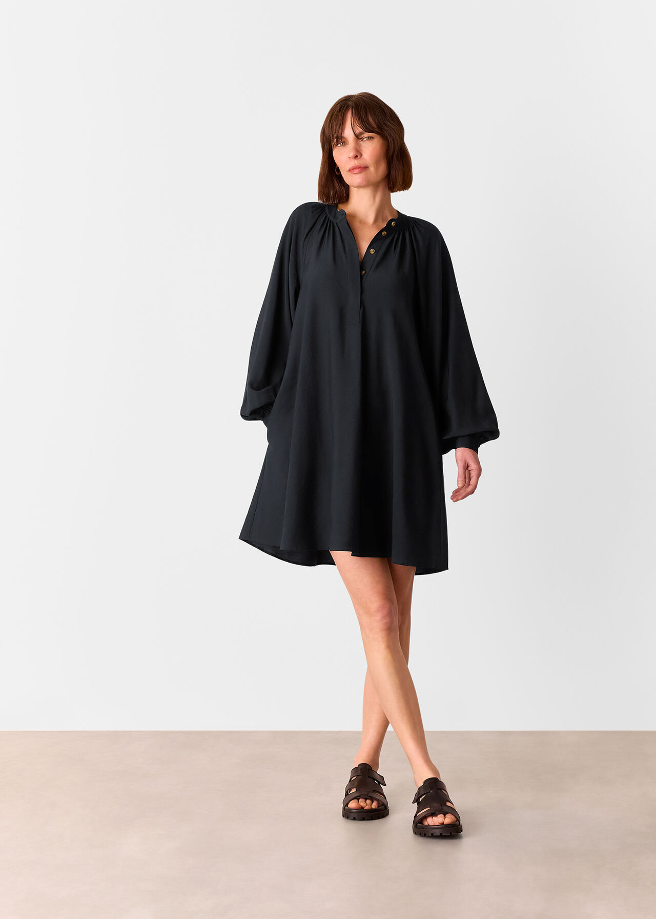 Full Volume Gathered Dress