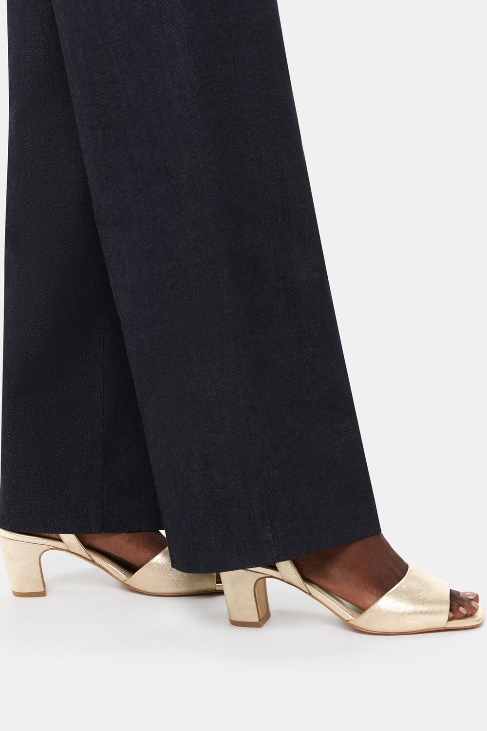 Gold Emerson Block Heel Sandal