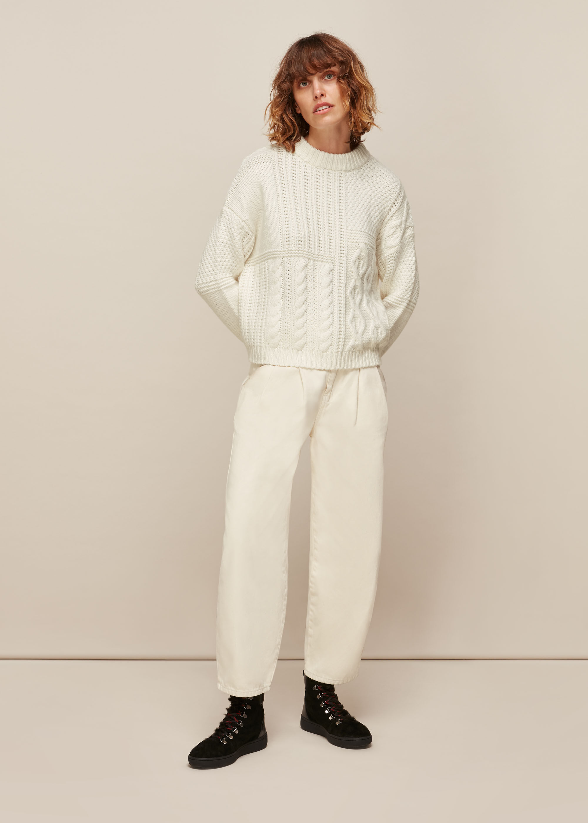Whistles cream jumper 2025