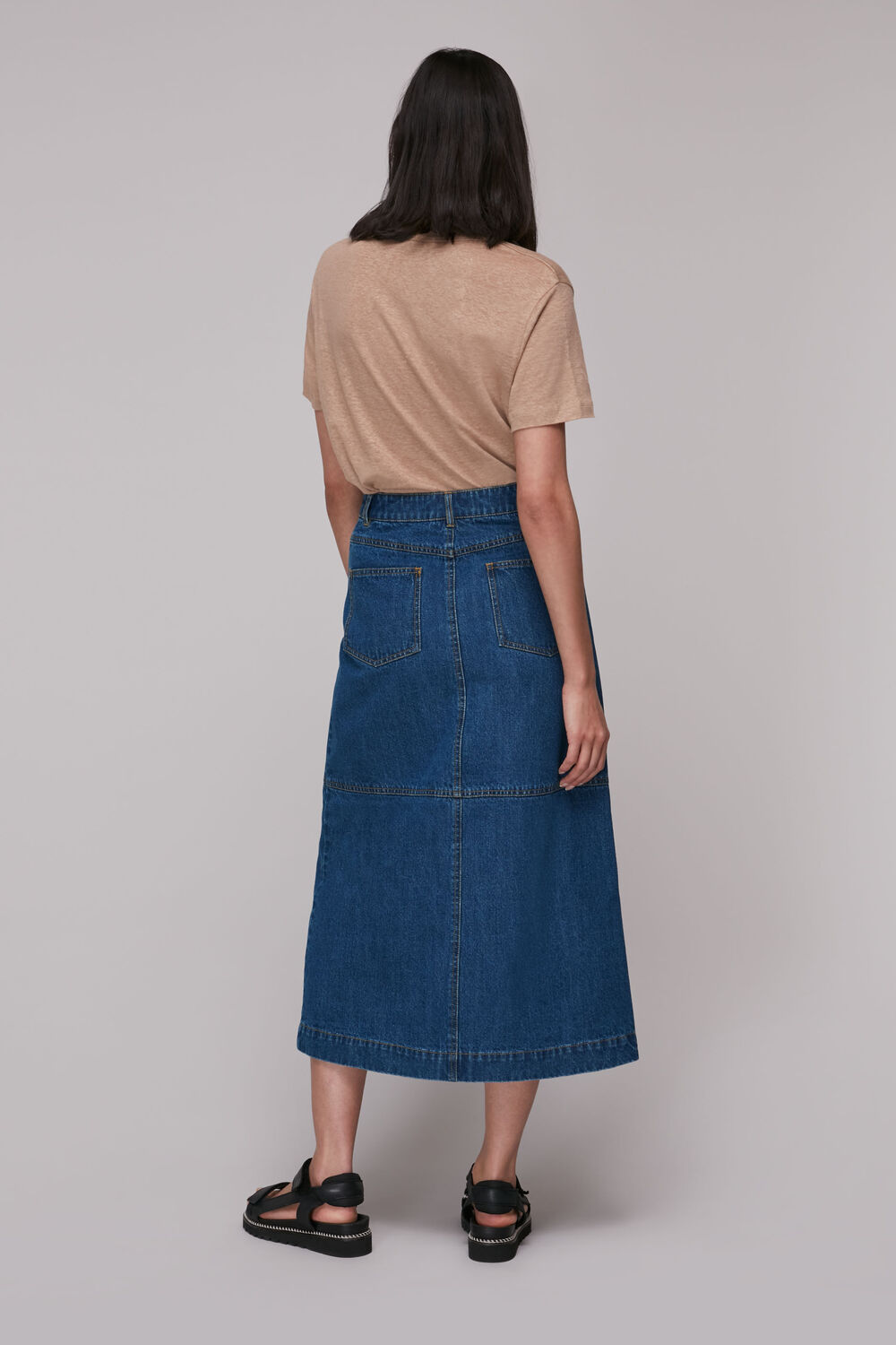 Harlow Denim Midi Skirt