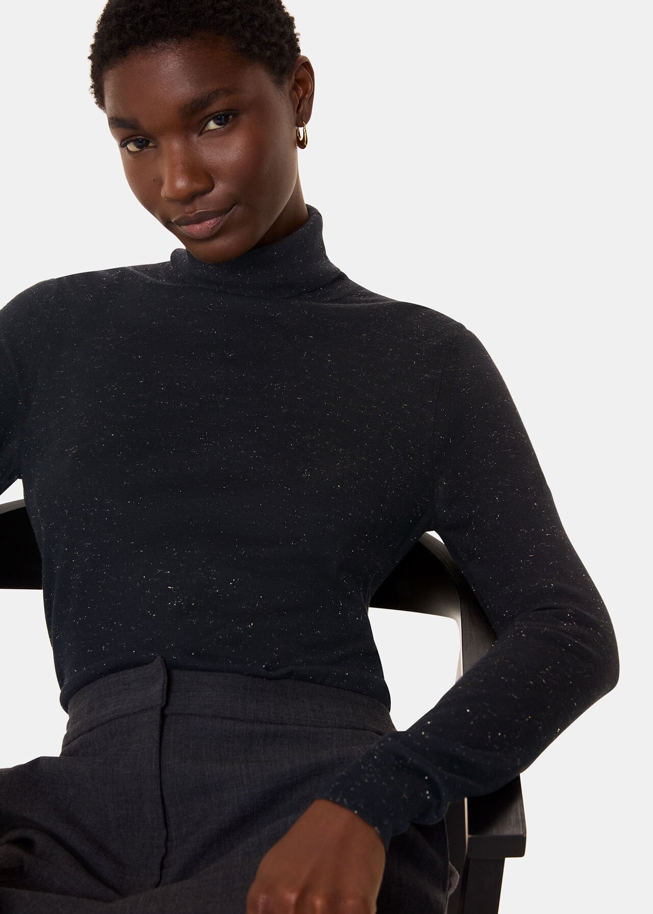Annie Sparkle Roll Neck