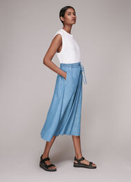 Denim Chambray Skirt