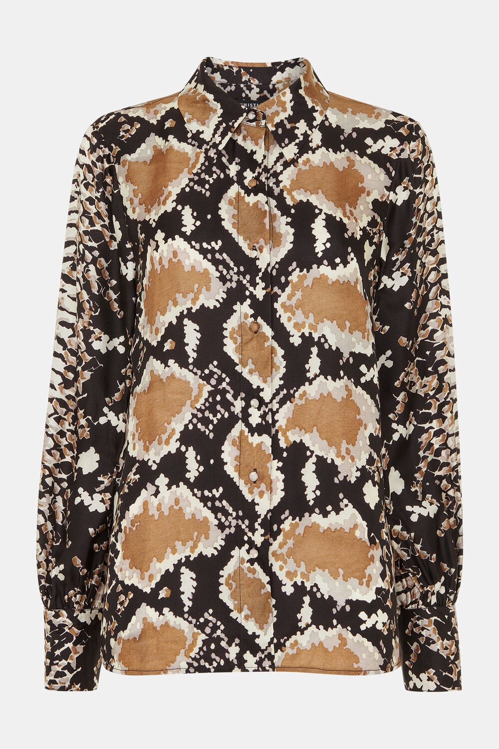 Silk Snake Oversized Shirt